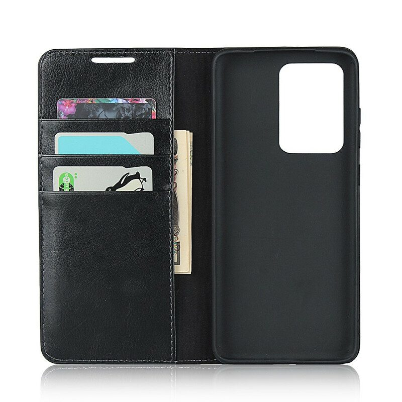 Bescherming Hoesje voor Samsung Galaxy S20 Ultra Folio-hoesje Echt Leer