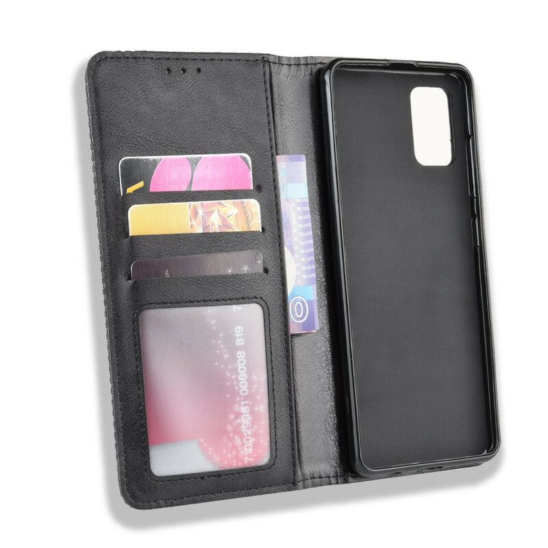 Bescherming Hoesje voor Samsung Galaxy S20 Ultra Folio-hoesje Gestileerd Vintage Leereffect