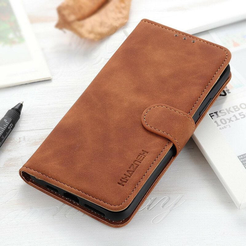 Flip Case voor Samsung Galaxy S20 Ultra Khazneh Vintage Leereffect