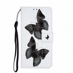 Flip Case voor Samsung Galaxy S20 Ultra Met Ketting Vlinder Verstelbare Riem