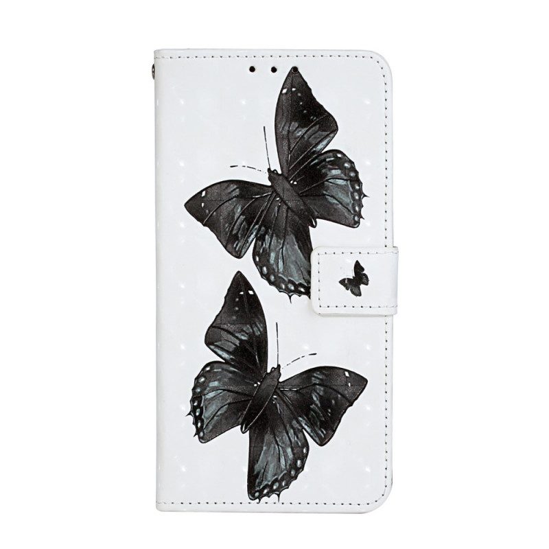 Flip Case voor Samsung Galaxy S20 Ultra Met Ketting Vlinder Verstelbare Riem