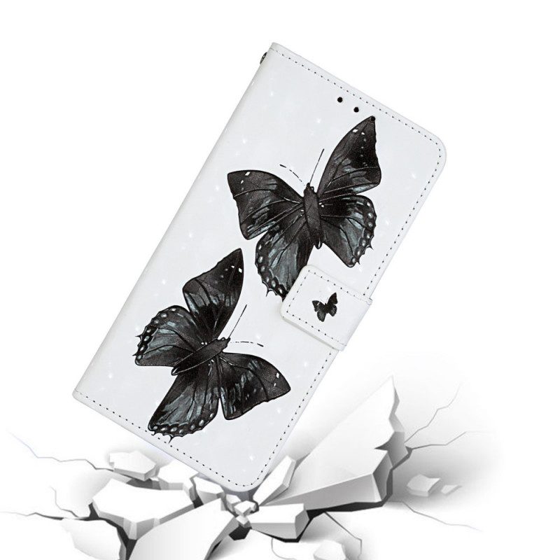 Flip Case voor Samsung Galaxy S20 Ultra Met Ketting Vlinder Verstelbare Riem