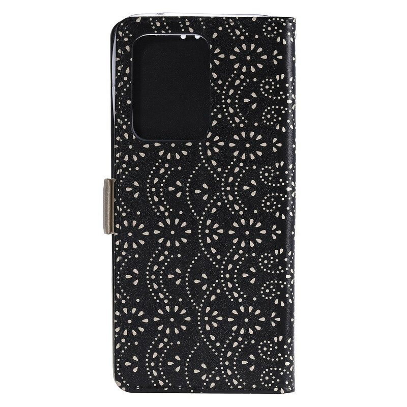 Folio-hoesje voor Samsung Galaxy S20 Ultra Met Ketting Portemonnee Met Kanten Riem