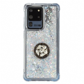 Hoesje voor Samsung Galaxy S20 Ultra Glitter Ringbeugel