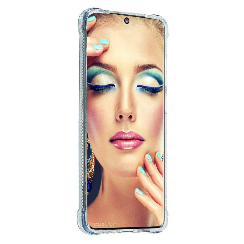 Hoesje voor Samsung Galaxy S20 Ultra Glitter Versterkte Hoeken