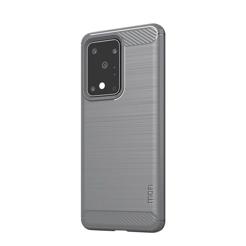 Hoesje voor Samsung Galaxy S20 Ultra Mofi Geborsteld Koolstofvezel