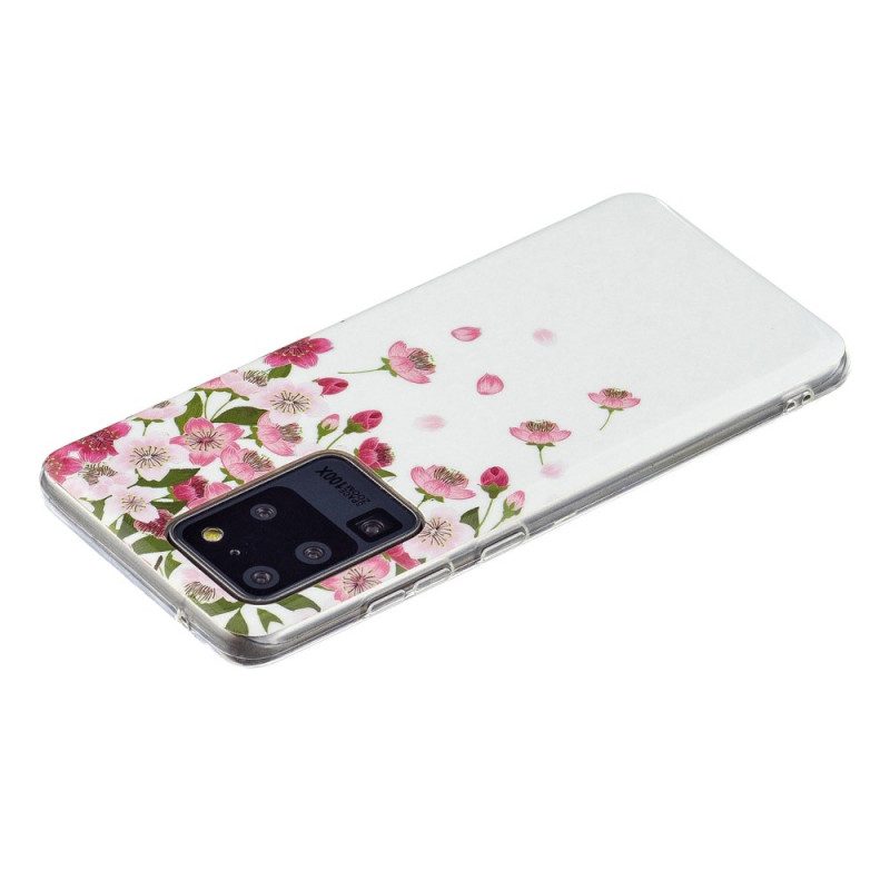 Telefoonhoesje voor Samsung Galaxy S20 Ultra Fluorescerende Bloemen