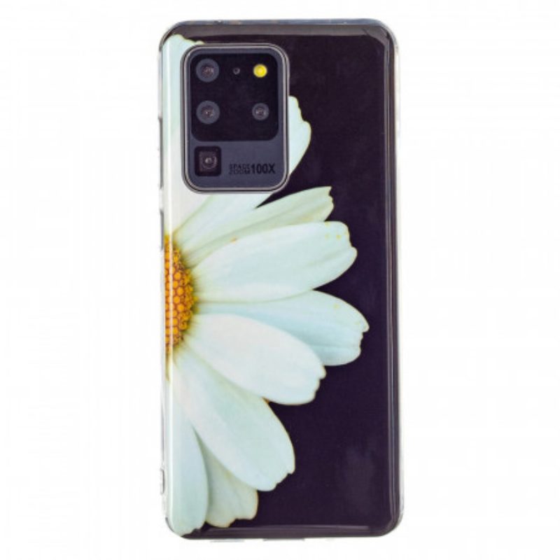 Telefoonhoesje voor Samsung Galaxy S20 Ultra Fluorescerende Bloemenserie