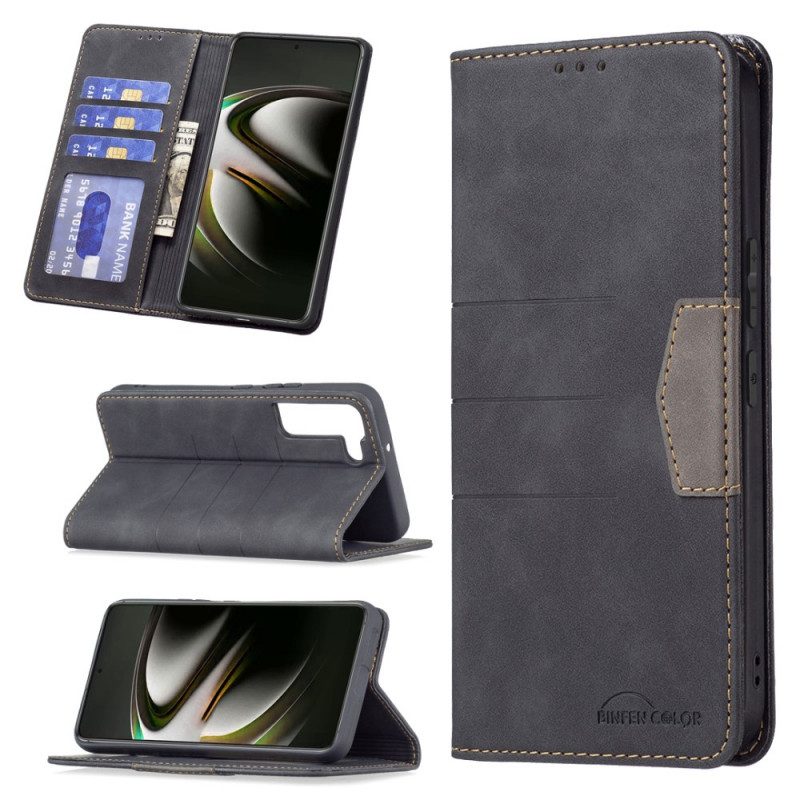 Bescherming Hoesje voor Samsung Galaxy S22 5G Folio-hoesje Binfen-kleur