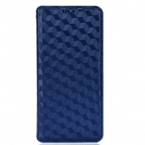 Bescherming Hoesje voor Samsung Galaxy S22 5G Folio-hoesje Diamant Leereffect