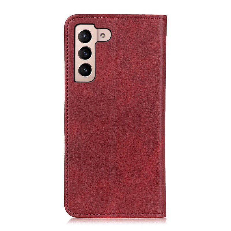 Bescherming Hoesje voor Samsung Galaxy S22 5G Folio-hoesje Elegantie Splitleer