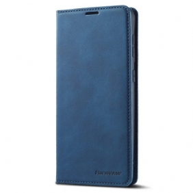 Bescherming Hoesje voor Samsung Galaxy S22 5G Folio-hoesje Forwenw Ledereffect