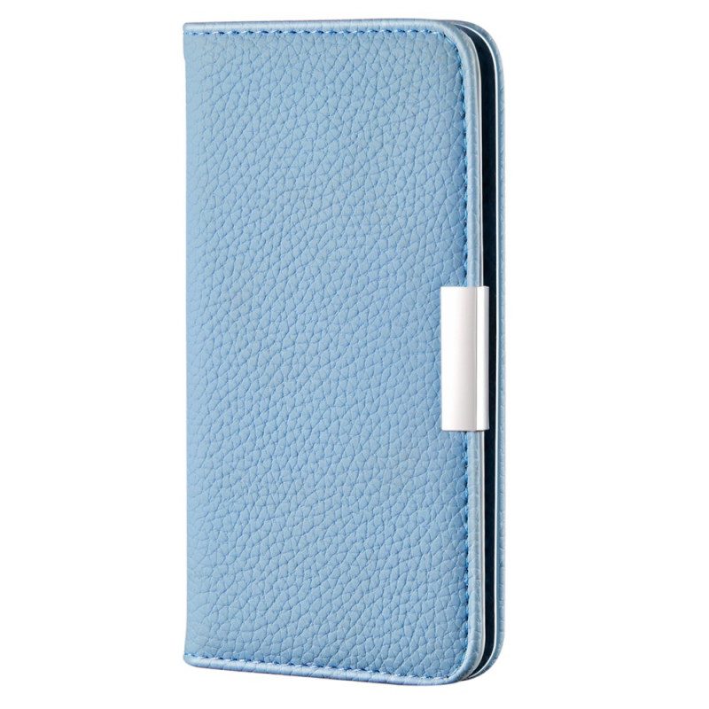 Bescherming Hoesje voor Samsung Galaxy S22 5G Folio-hoesje Imitatieleer Litchi Ultra Chic