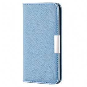 Bescherming Hoesje voor Samsung Galaxy S22 5G Folio-hoesje Imitatieleer Litchi Ultra Chic