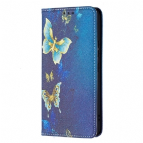 Bescherming Hoesje voor Samsung Galaxy S22 5G Folio-hoesje Kleurrijke Vlinders