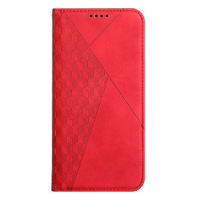 Bescherming Hoesje voor Samsung Galaxy S22 5G Folio-hoesje Leerstijl Met Diamanttextuur