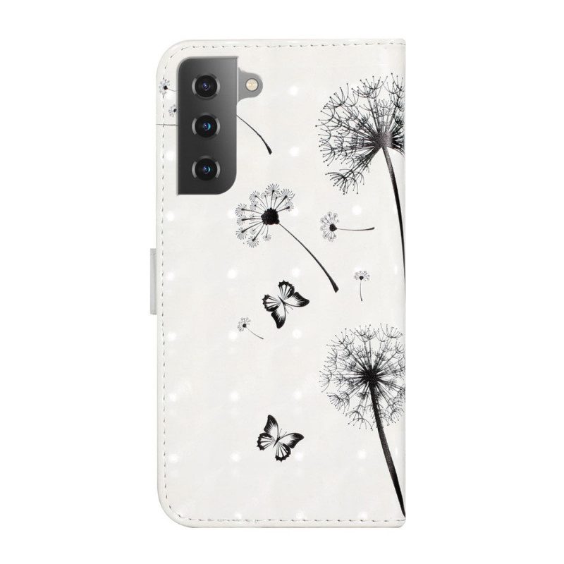 Flip Case voor Samsung Galaxy S22 5G Baby Love Paardebloem