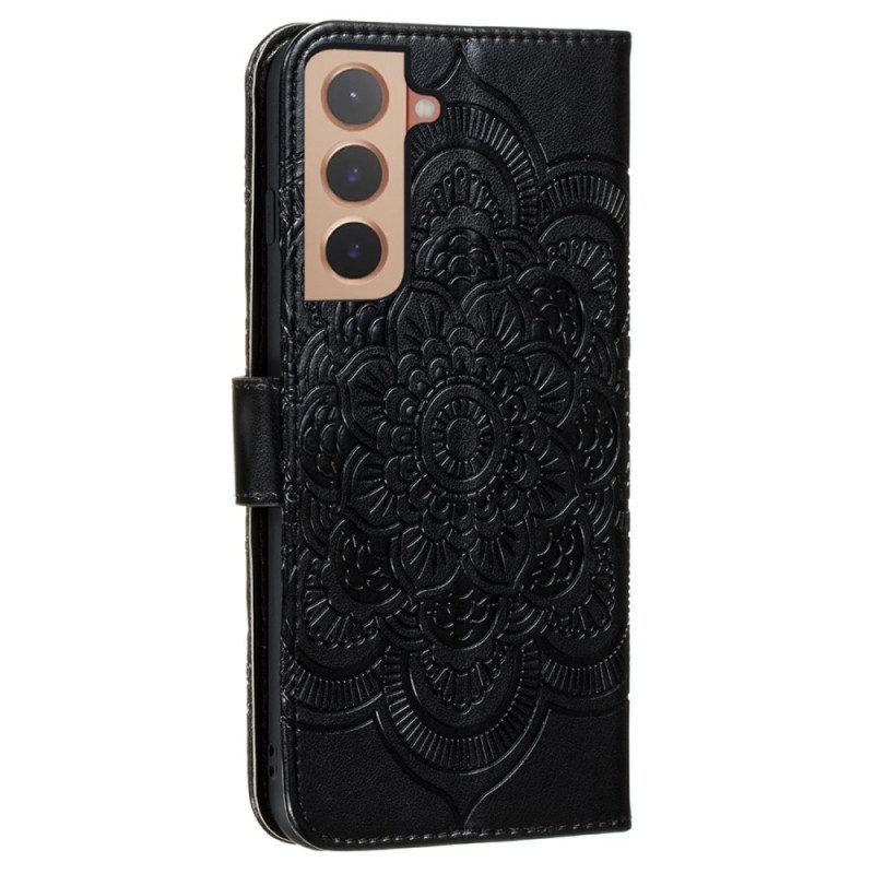 Flip Case voor Samsung Galaxy S22 5G Volledige Mandala