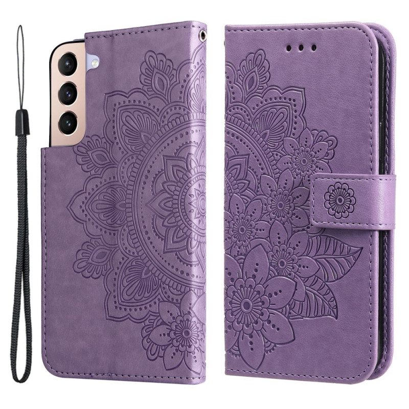 Folio-hoesje voor Samsung Galaxy S22 5G Bloemmandala