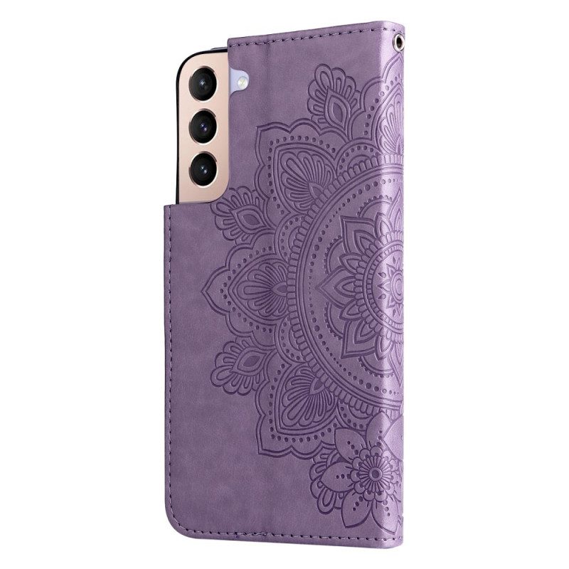 Folio-hoesje voor Samsung Galaxy S22 5G Bloemmandala