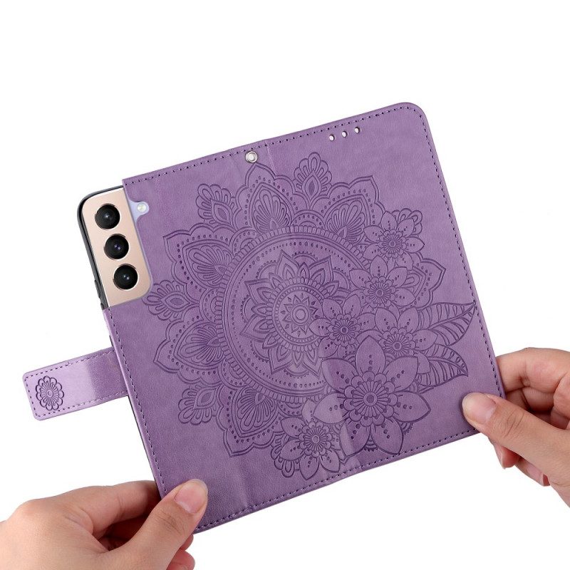 Folio-hoesje voor Samsung Galaxy S22 5G Bloemmandala