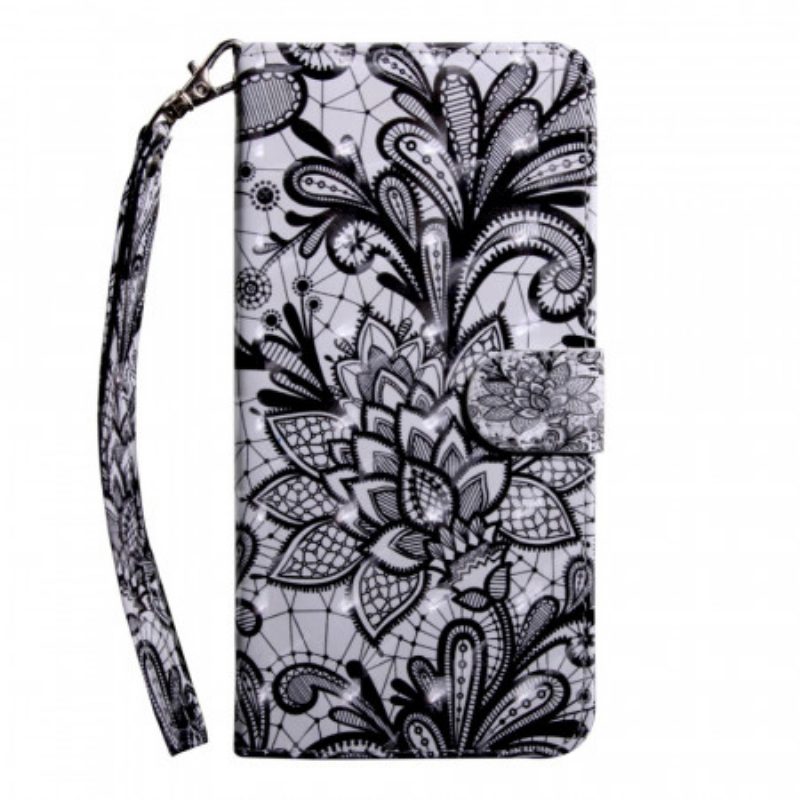 Folio-hoesje voor Samsung Galaxy S22 5G Chique Kant