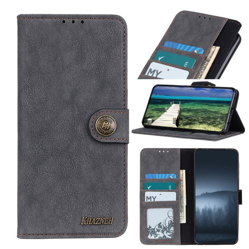 Folio-hoesje voor Samsung Galaxy S22 5G Khazneh Retro Splitleer