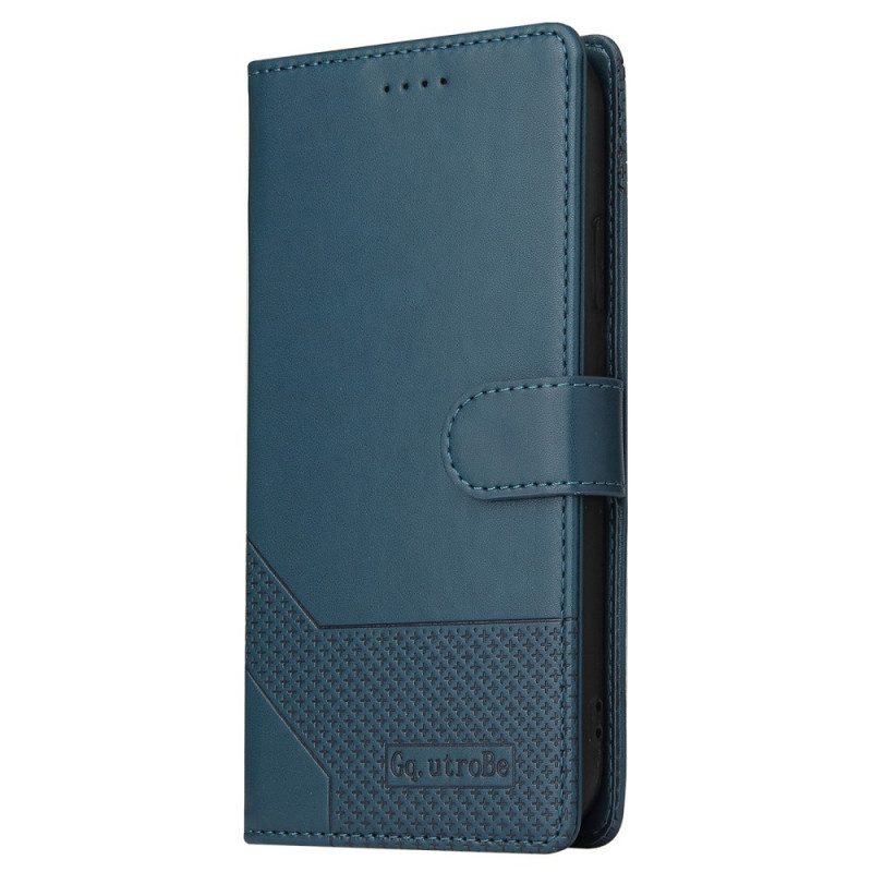 Folio-hoesje voor Samsung Galaxy S22 5G Ledereffect Gq.utrobe