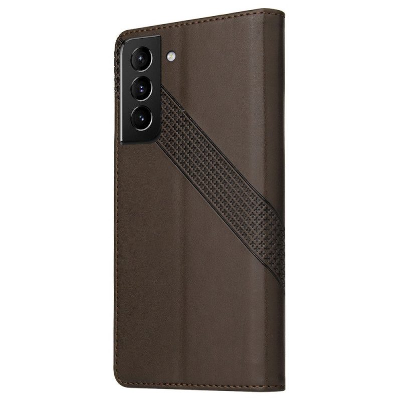 Folio-hoesje voor Samsung Galaxy S22 5G Ledereffect Gq.utrobe