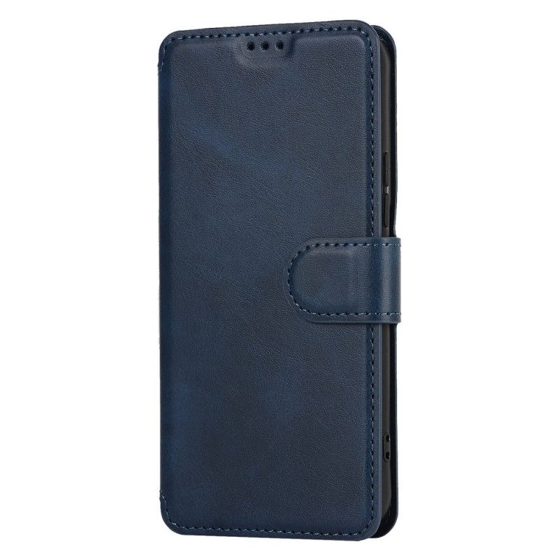 Folio-hoesje voor Samsung Galaxy S22 5G Mat Vintage Leereffect