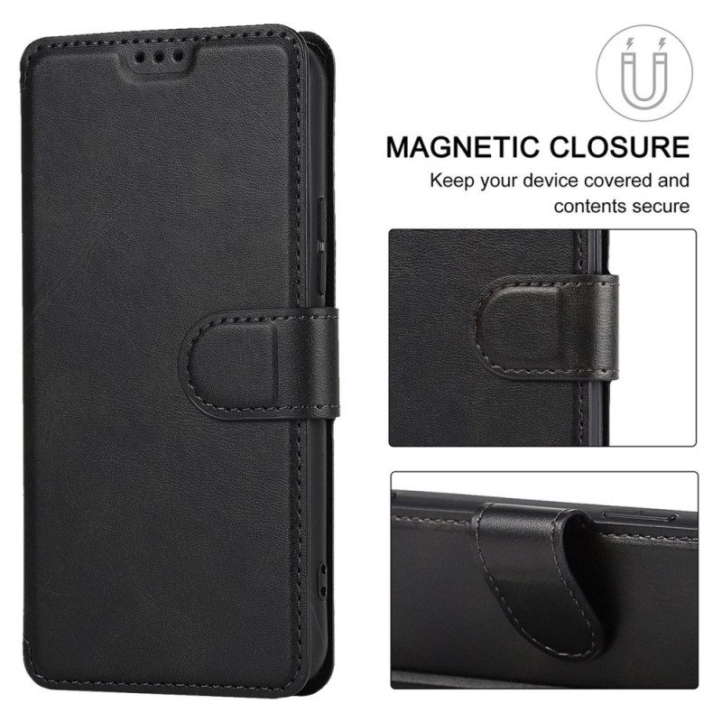 Folio-hoesje voor Samsung Galaxy S22 5G Mat Vintage Leereffect