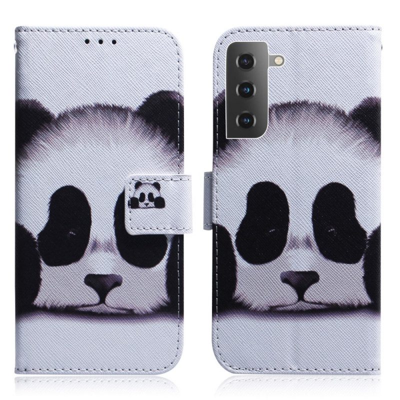 Folio-hoesje voor Samsung Galaxy S22 5G Panda Gezicht