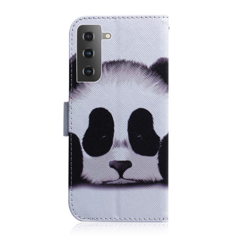 Folio-hoesje voor Samsung Galaxy S22 5G Panda Gezicht