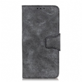 Folio-hoesje voor Samsung Galaxy S22 5G Vintage Gespleten Leer