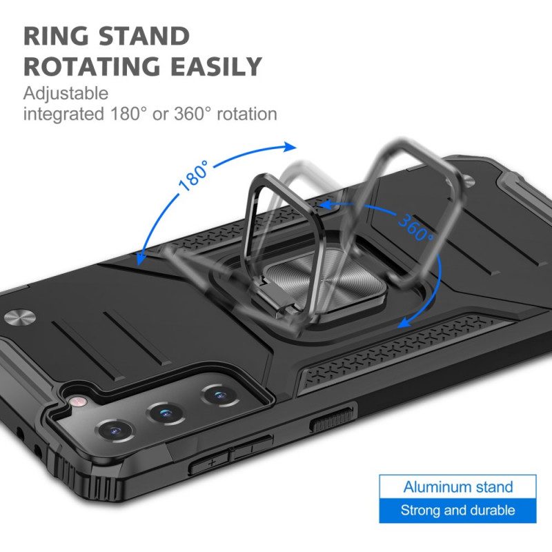 Hoesje voor Samsung Galaxy S22 5G Afneembare Ringhouder