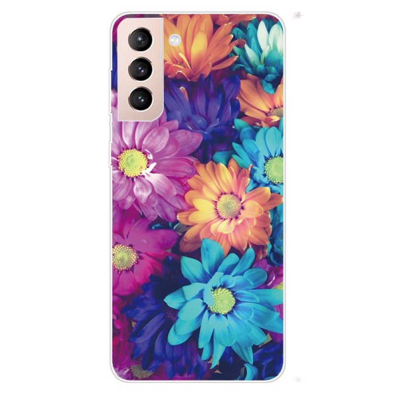 Hoesje voor Samsung Galaxy S22 5G Flexibele Bloemen