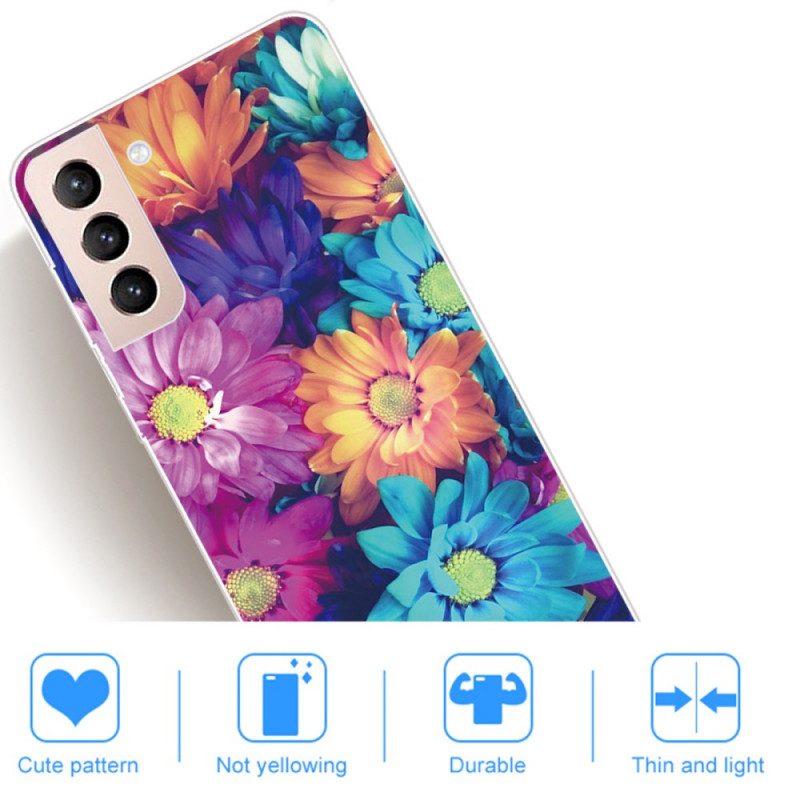 Hoesje voor Samsung Galaxy S22 5G Flexibele Bloemen