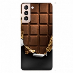 Hoesje voor Samsung Galaxy S22 5G Flexibele Chocolade