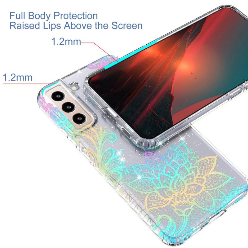 Hoesje voor Samsung Galaxy S22 5G Flexibele Siliconen Mandala