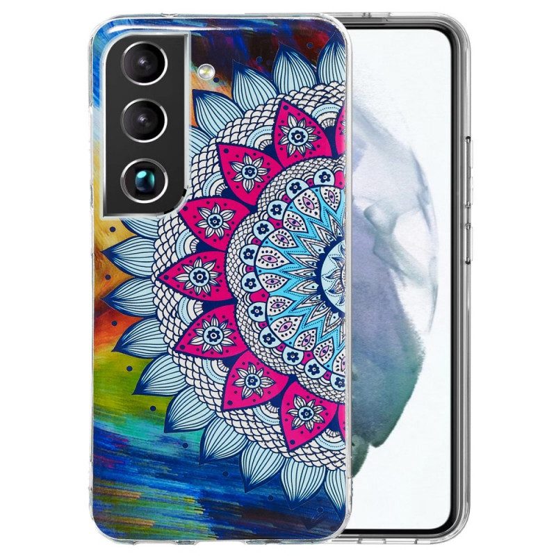 Hoesje voor Samsung Galaxy S22 5G Fluorescerende Bloemenserie