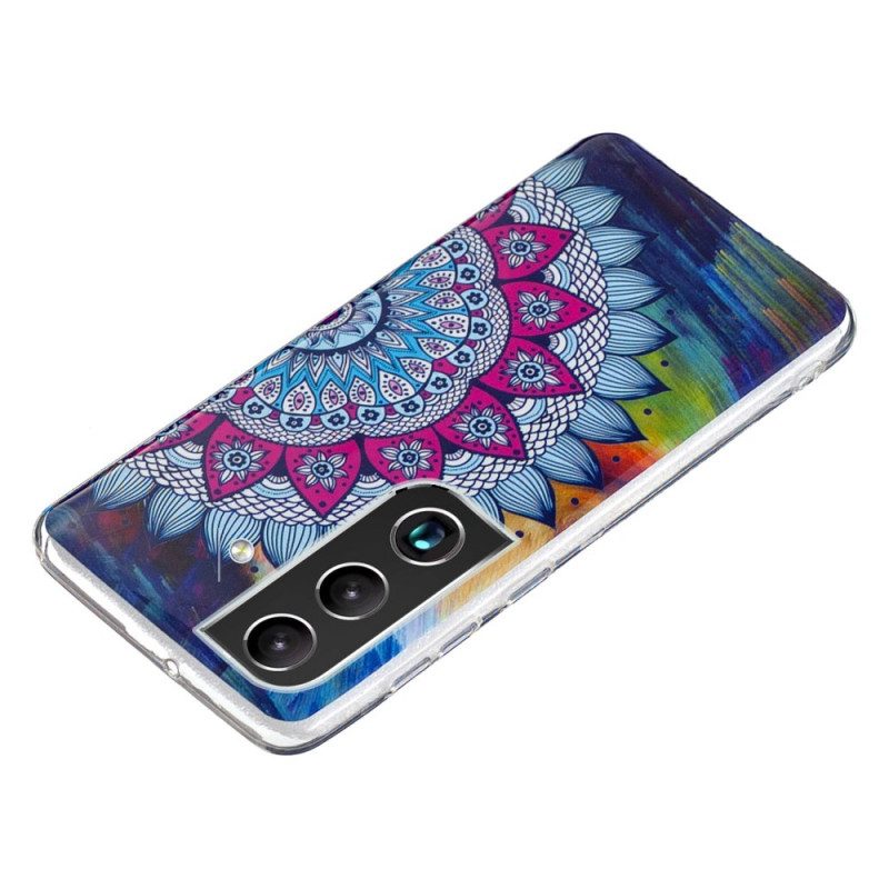 Hoesje voor Samsung Galaxy S22 5G Fluorescerende Bloemenserie