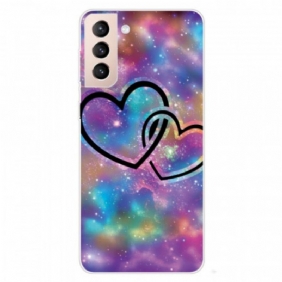 Hoesje voor Samsung Galaxy S22 5G Geketende Harten