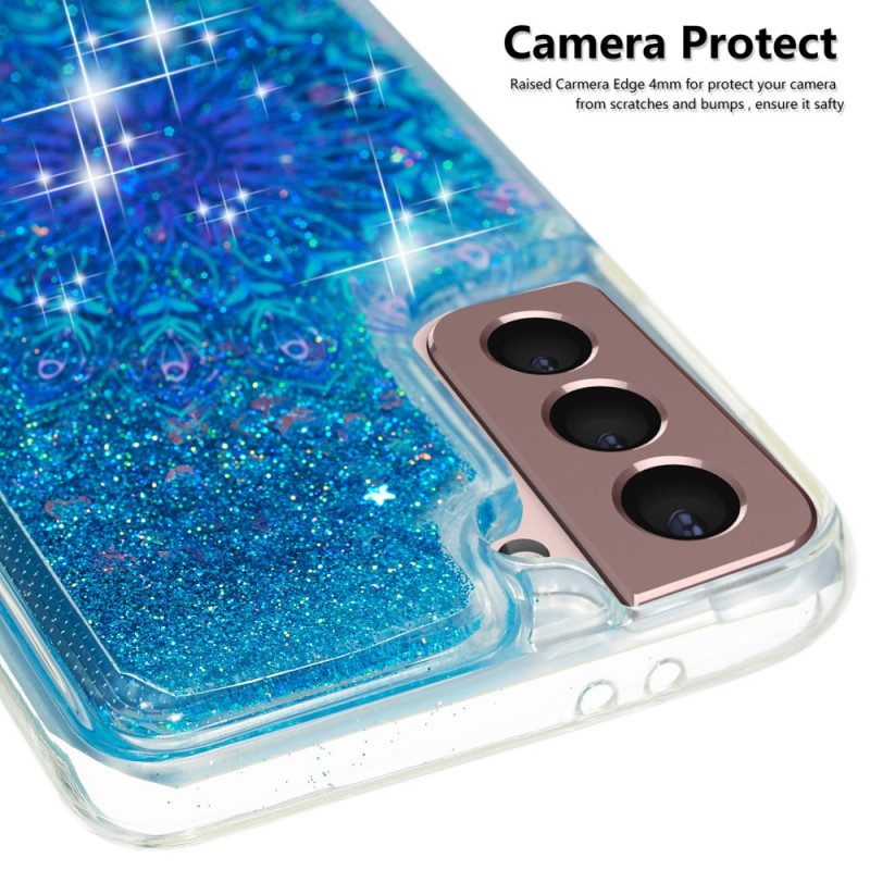 Hoesje voor Samsung Galaxy S22 5G Glittermandala