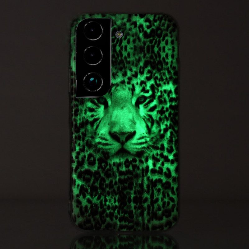 Hoesje voor Samsung Galaxy S22 5G Luipaard Fluorescerend