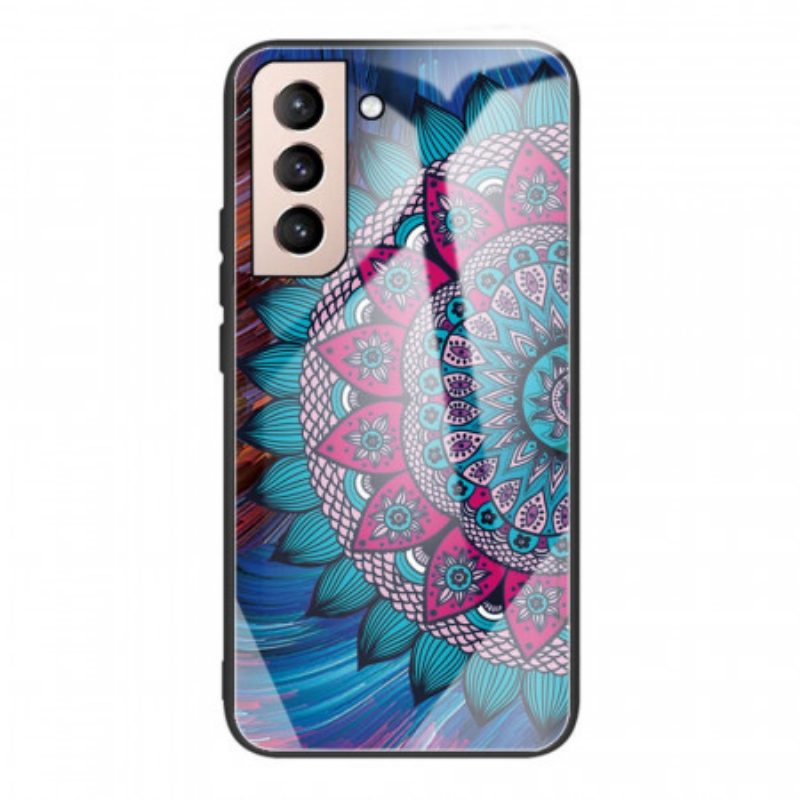 Hoesje voor Samsung Galaxy S22 5G Mandala Gehard Glas