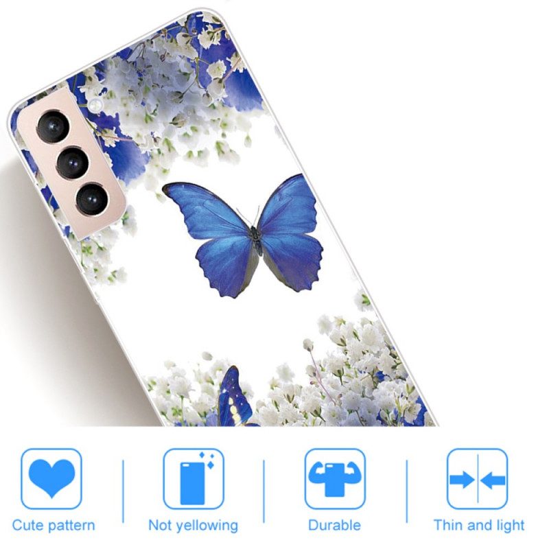 Hoesje voor Samsung Galaxy S22 5G Ontwerp Vlinders