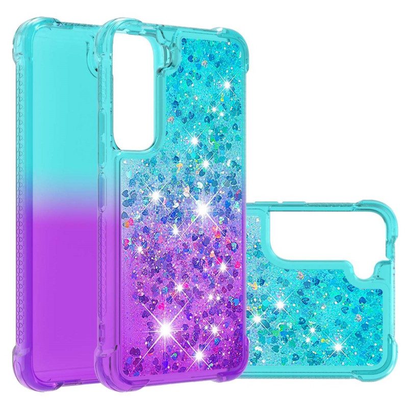 Hoesje voor Samsung Galaxy S22 5G Pailletten Kleuren