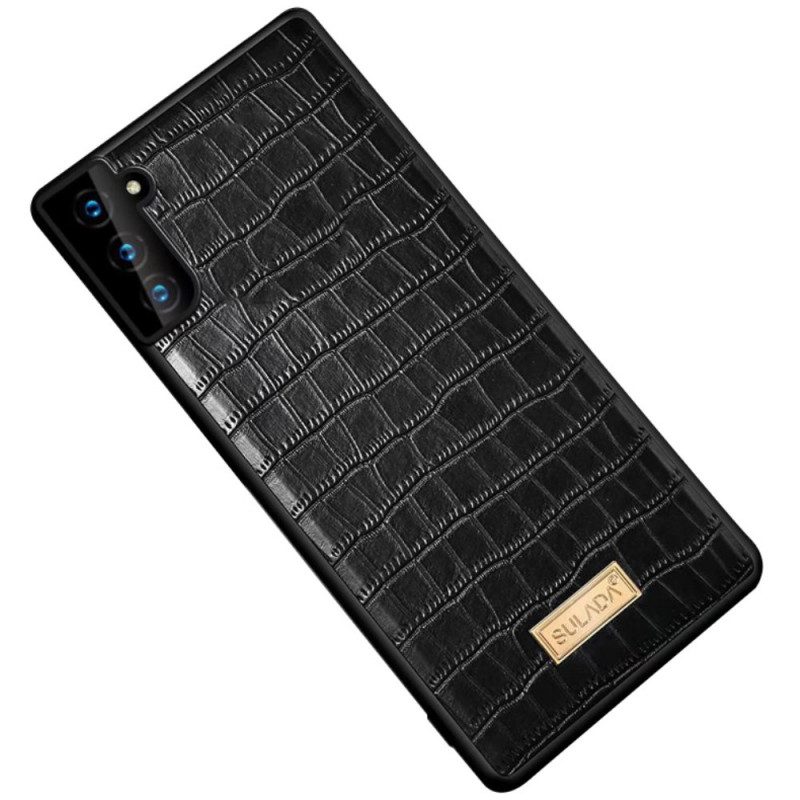 Hoesje voor Samsung Galaxy S22 5G Sulada Krokodillenhuid-effect