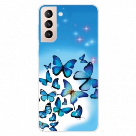 Hoesje voor Samsung Galaxy S22 5G Vlinders Vlinders 2