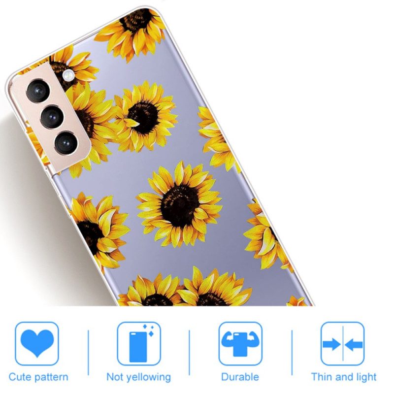 Hoesje voor Samsung Galaxy S22 5G Zonnebloemen